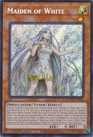 Unlimited Maiden of White (Secret Rare) [SDWD-EN041 Near Mint] Secret Rare