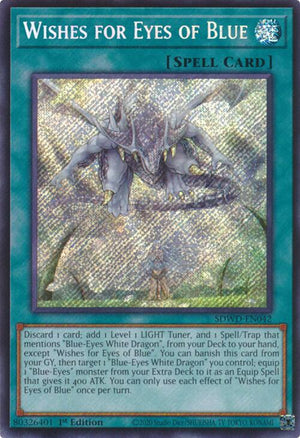 Unlimited Wishes for Eyes of Blue (Secret Rare) [SDWD-EN042 Near Mint] Secret Rare