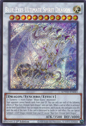 Unlimited Blue-Eyes Ultimate Spirit Dragon (Secret Rare) [SDWD-EN043 Near Mint] Secret Rare