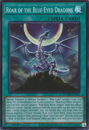 Unlimited Roar of the Blue-Eyed Dragons [SDWD-EN019 Lightly Played] Super Rare
