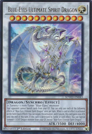 Unlimited Blue-Eyes Ultimate Spirit Dragon [SDWD-EN043 Near Mint] Ultra Rare