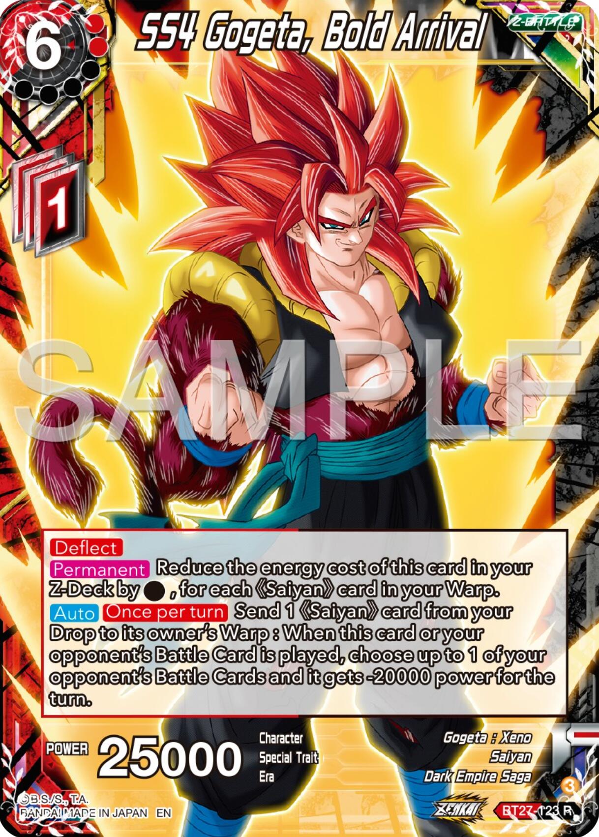 SS4 Gogeta, Bold Arrival