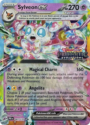 Promo Sylveon ex - 041/131 (Prismatic Evolutions Stamp) [041/131 Near Mint ]