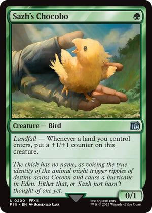 Sazh's Chocobo [FIN/200] 2025 Magic: The Gathering