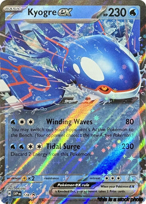 Promo Kyogre ex - 178 [178 Lightly Played ]