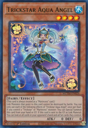 1st Edition Trickstar Aqua Angel [MZTM-EN026 Near Mint] Ultra Rare