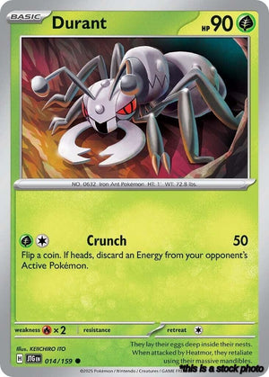 Reverse Holofoil Durant [014/159 Near Mint ]