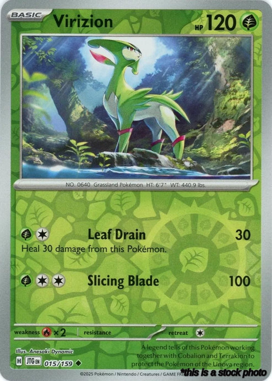 015/159 Virizion Uncommon Reverse Holofoil