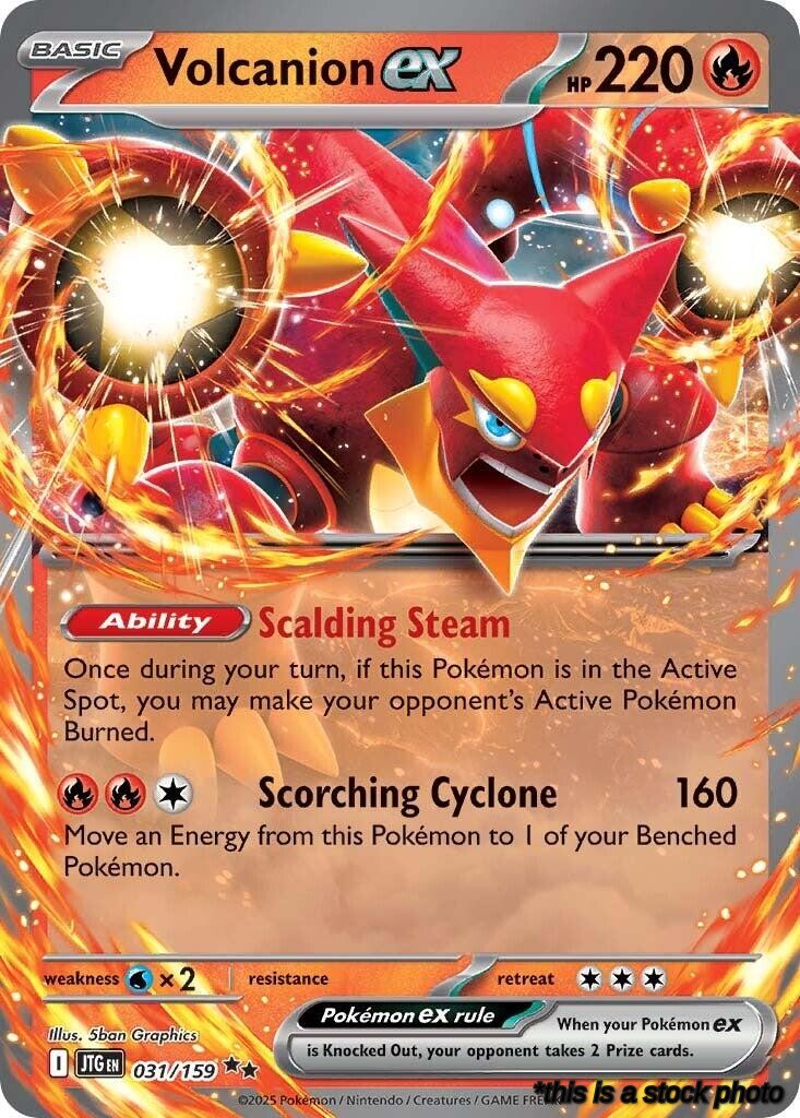 Double Rare Volcanion ex - 031/159 [031/159 Near Mint ]