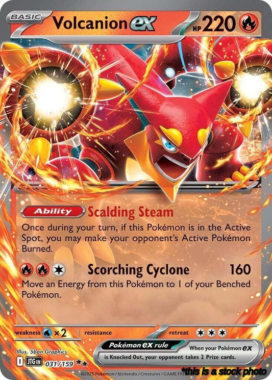 Double Rare Volcanion ex - 031/159 [031/159 Lightly Played ]