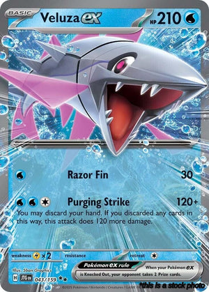 043/159 Veluza ex Double Rare Holofoil
