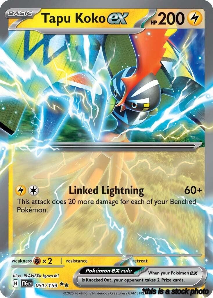 Holofoil Tapu Koko ex [051/159 Lightly Played ]