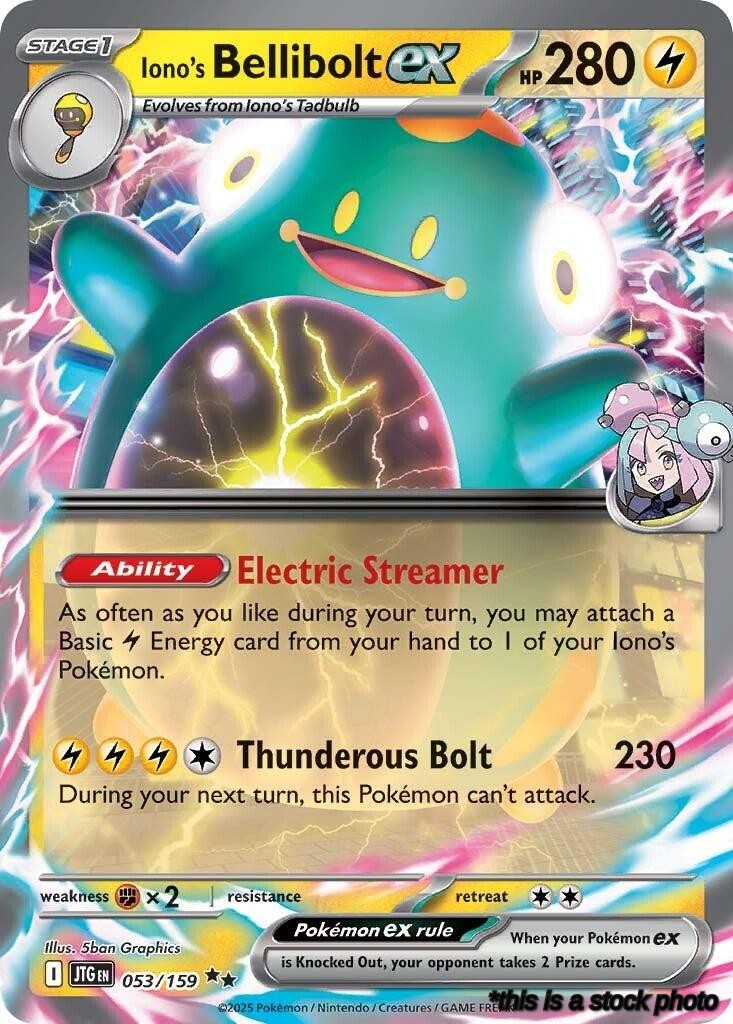 Holofoil Iono's Bellibolt ex - 053/159 [053/159 Lightly Played ]