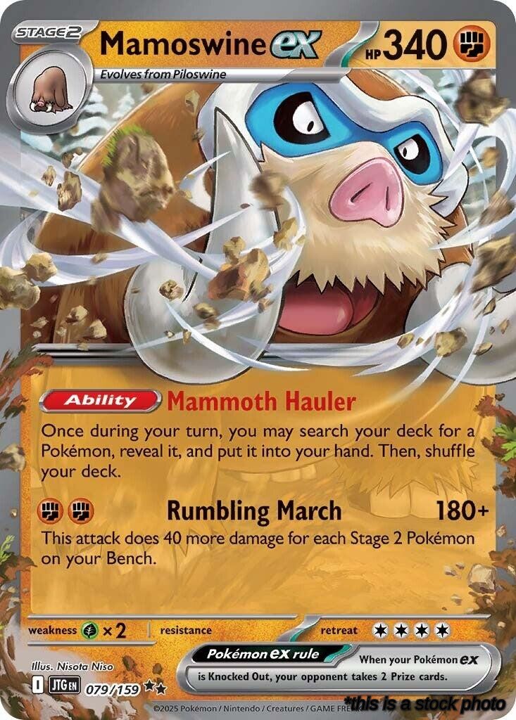 Holofoil Mamoswine ex - 079/159 [079/159 Lightly Played ]