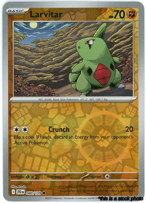 080/159 Larvitar Common Reverse Holofoil