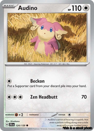 Reverse Holofoil Audino [124/159 Near Mint ]