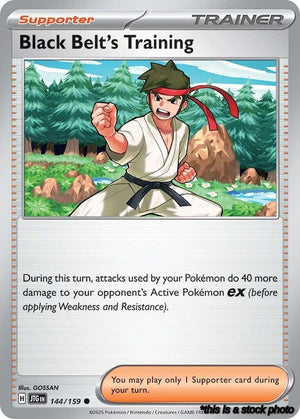 Reverse Holofoil Black Belt's Training - 144/159 [144/159 Near Mint ]
