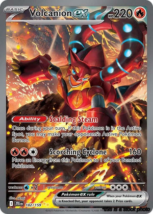 Holofoil Volcanion ex - 182/159 [182/159 Near Mint ]