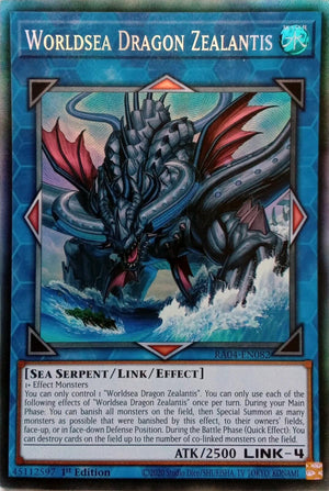 1st Edition Worldsea Dragon Zealantis (PCR) [RA04-EN082 Near Mint]