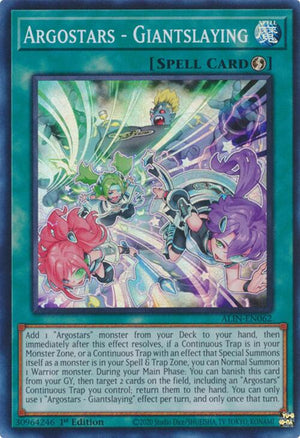 1st Edition Argostars - Giantslaying [ALIN-EN062 Near Mint] Super Rare