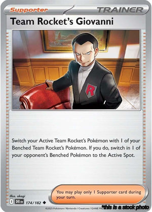 Normal Team Rocket's Giovanni [174/182 Near Mint ]