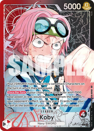Koby (001) (Alternate Art) [OP11-001] A Fist of Divine Speed