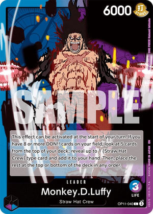 Monkey.D.Luffy (040) [OP11-040] A Fist of Divine Speed
