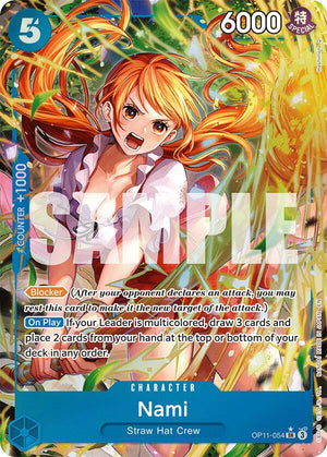 Nami (054) (Alternate Art) [OP11-054] A Fist of Divine Speed