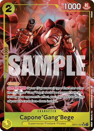Capone"Gang"Bege (101) (Alternate Art) [OP11-101] A Fist of Divine Speed