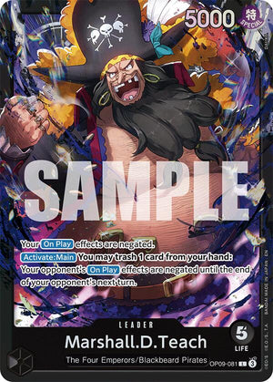 Marshall.D.Teach (OP09-081) [OP09-081] Starter Deck 27: BLACK Marshall.D.Teach