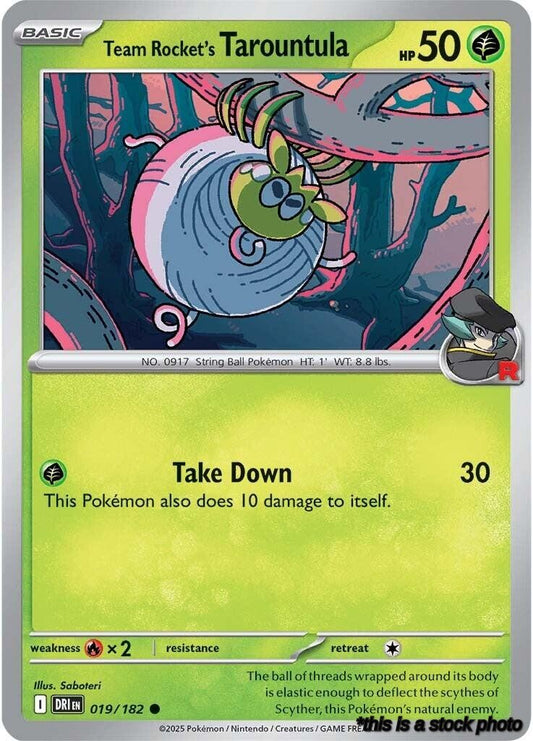 Common Team Rocket's Tarountula [019/182 Near Mint ]