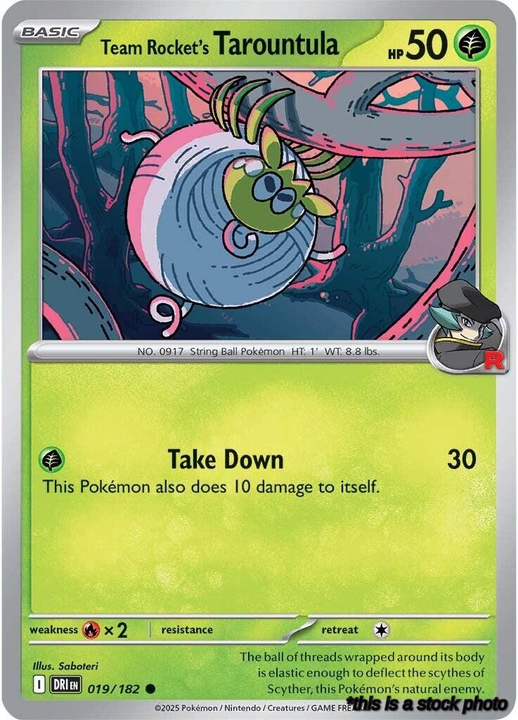 Common Team Rocket's Tarountula [019/182 Near Mint ]