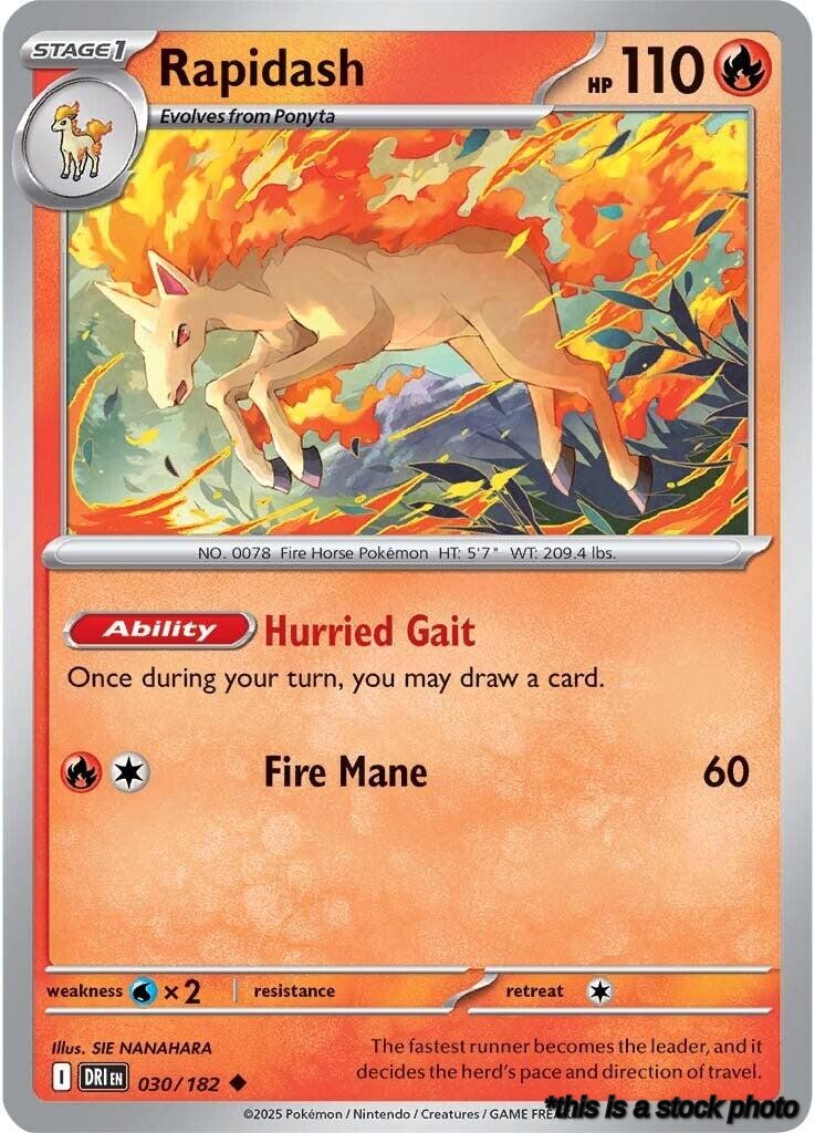 Uncommon Rapidash - 030/182 [030/182 Near Mint ]