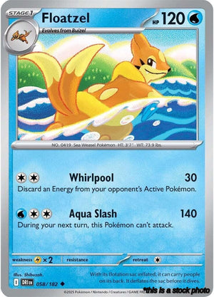 Normal Floatzel [058/182 Near Mint ]