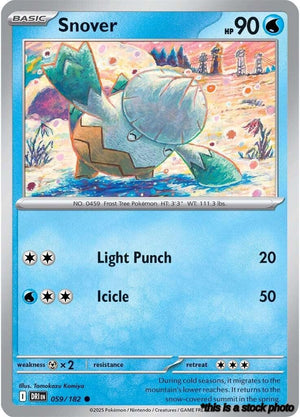Reverse Holofoil Snover [059/182 Near Mint ]