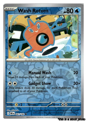 061/182 Wash Rotom Common Reverse Holofoil Near Mint
