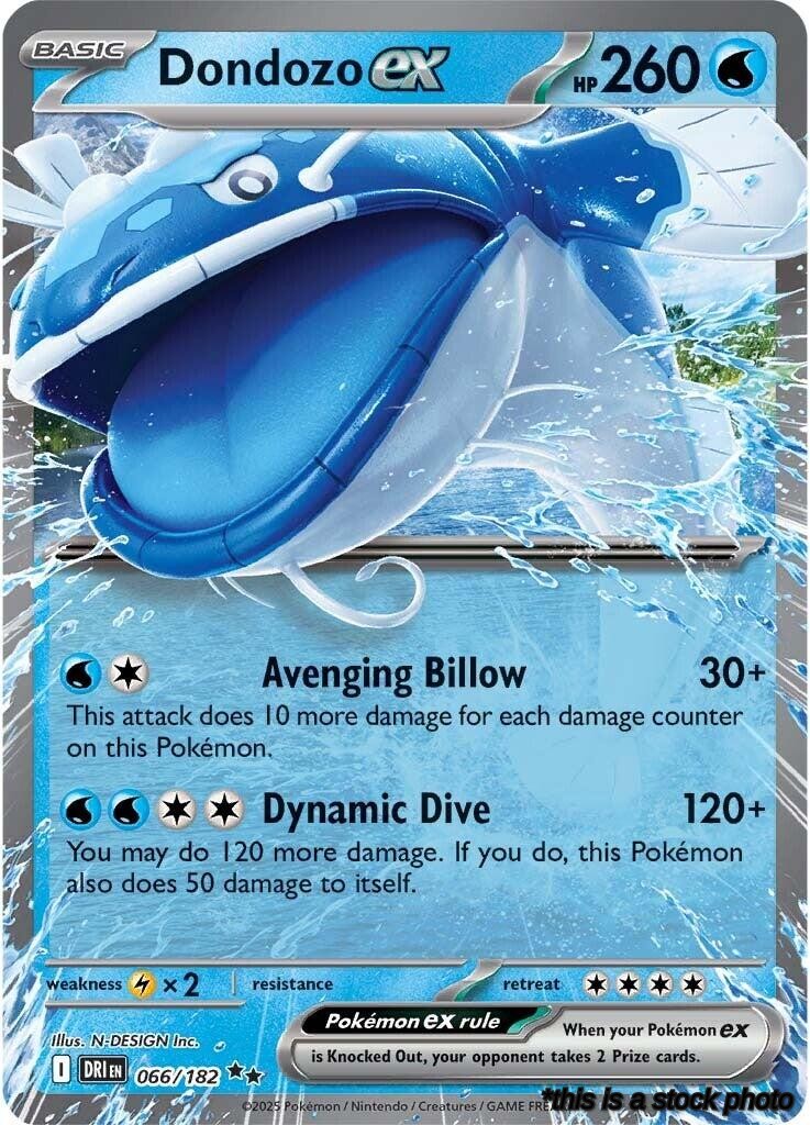 Holofoil Dondozo ex - 066/182 [066/182 Lightly Played ]