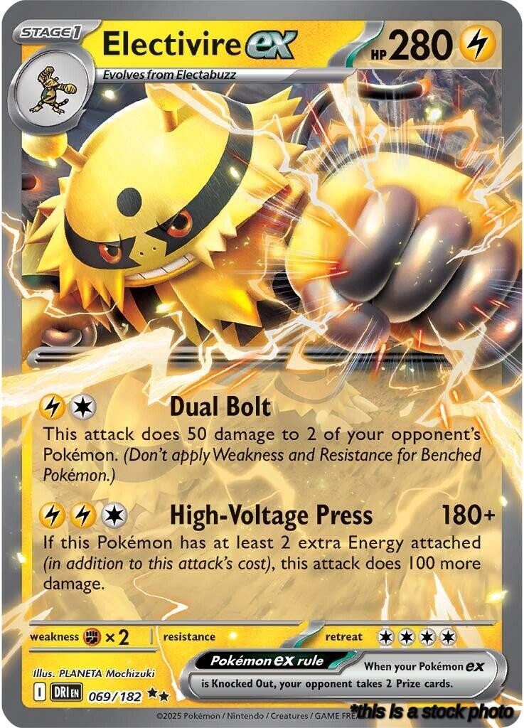 Holofoil Electivire ex - 069/182 [069/182 Lightly Played ]