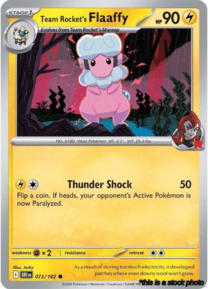 Normal Team Rocket's Flaaffy [073/182 Near Mint ]