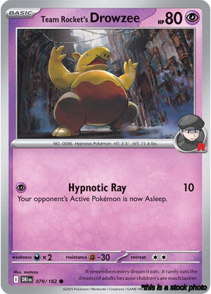 Normal Team Rocket's Drowzee [079/182 Near Mint ]