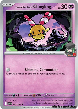 Common Team Rocket's Chingling [085/182 Near Mint ]