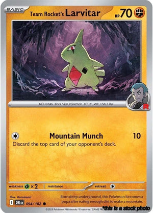 Normal Team Rocket's Larvitar [094/182 Near Mint ]