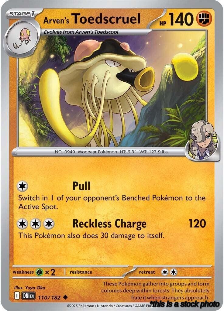 Uncommon Arven's Toedscruel [110/182 Near Mint ]