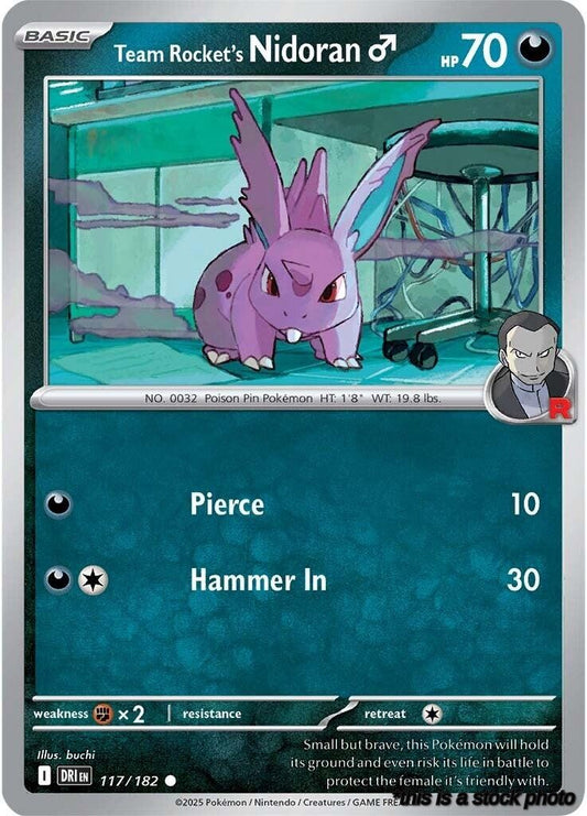 Common Team Rocket's Nidoran M [117/182 Near Mint ]