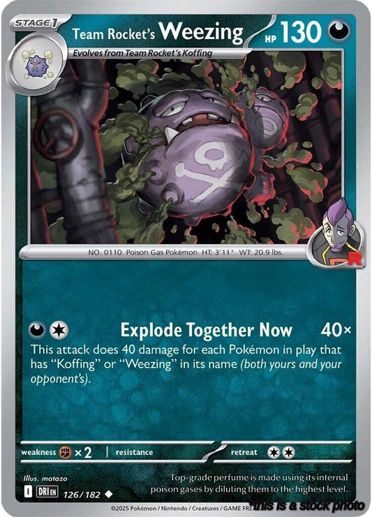 Team Rocket's Weezing - 126/182