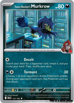 Uncommon Team Rocket's Murkrow - 127/182 [127/182 Near Mint ]