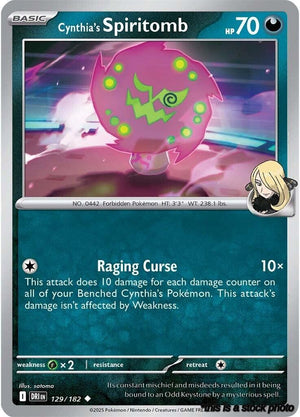 Uncommon Cynthia's Spiritomb [129/182 Near Mint ]
