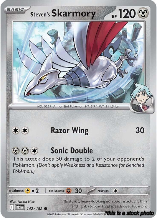 Common Steven's Skarmory [142/182 Near Mint ]