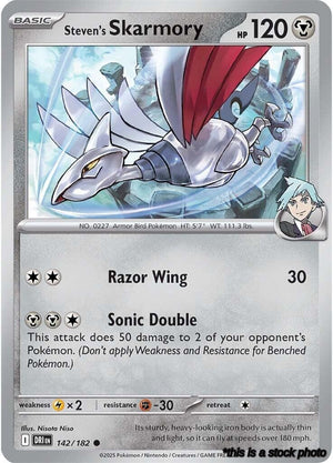 Normal Steven's Skarmory [142/182 Near Mint ]
