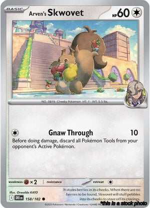Common Arven's Skwovet [158/182 Near Mint ]